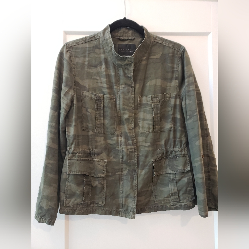 Sanctuary Women's Size Petite Medium Camouflage Jacket